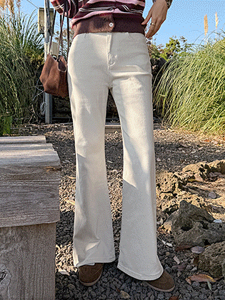 Elodie Bootcut Cotton Pants