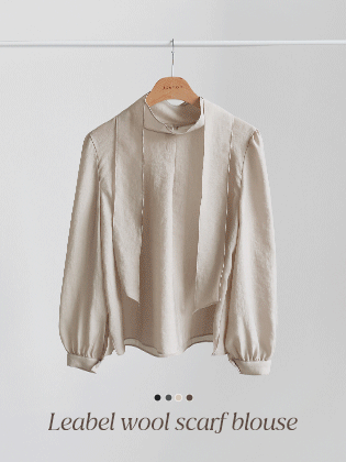 Le Abel Wool Scarf Blouse