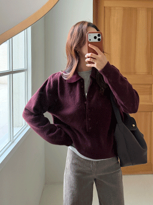 Skipper button knit